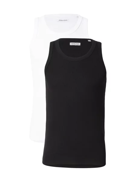 JACK & JONES Tricou negru alb
