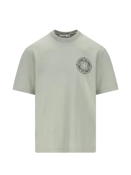 Koszulka Stone Island z nadrukiem zielona
