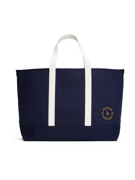 TOMMY HILFIGER Nakupovalna torba SUMMER marine / bela modra