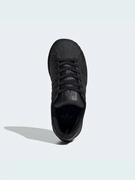 Шкіряні Дитячі Кеди низькі adidas Superstar чорний