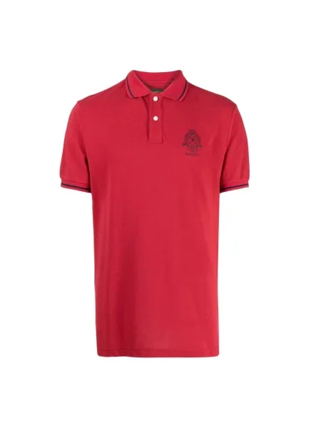 Koszulka polo Hackett z logo czerwona