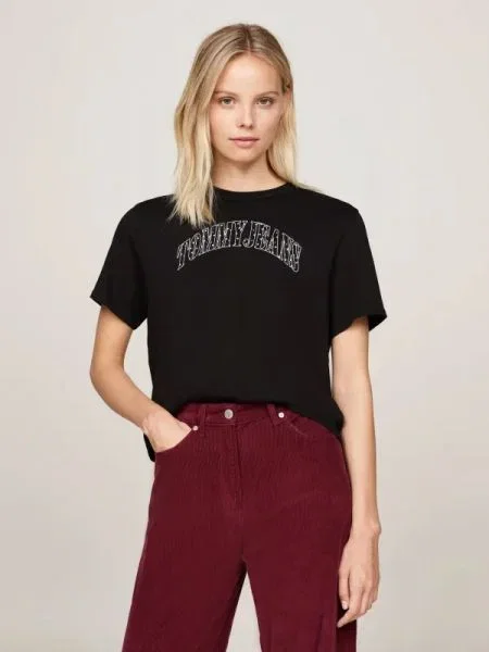 Tommy Jeans Tricou STARDUST negru