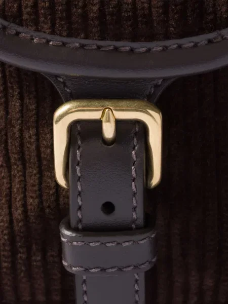 Samt ruksak Miu Miu smeđa