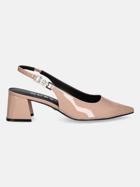 Туфли Guess с открытой пяткой бежевые