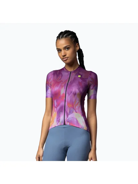 Tricou de ciclism pentru femei Alé Jardin violetta