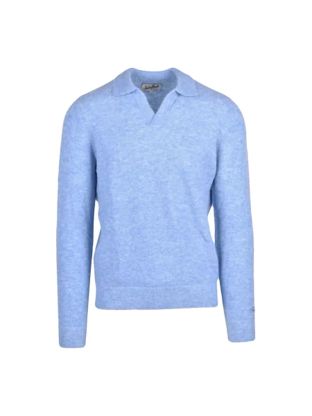 Dzianinowy sweter Mc2 Saint Barth niebieski