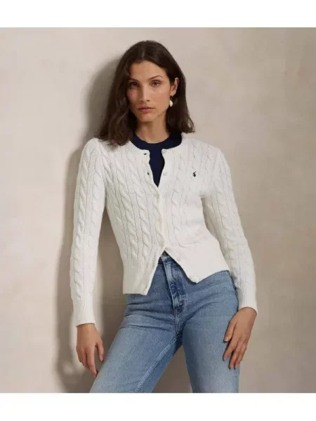 POLO RALPH LAUREN Cardigan alb