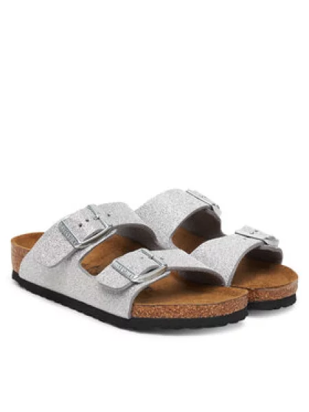 Birkenstock Šľapky Arizona Kids Strieborná