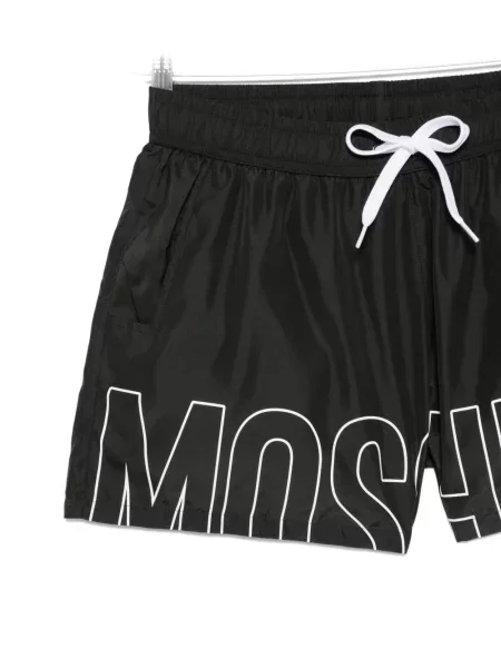 Slip de baie Moschino cu imagine cu cordon negru