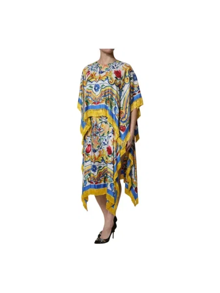 Sukienka midi Dolce And Gabbana z frędzli