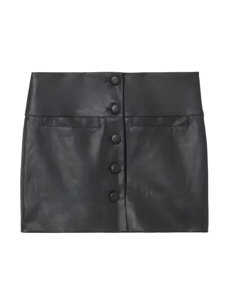Spódnica skórzana Proenza Schouler czarna