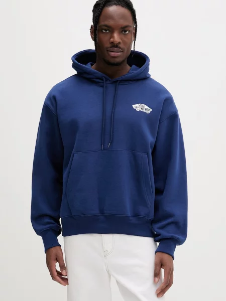 Vans dukserica sa kapuljačom muška s pamukom plava