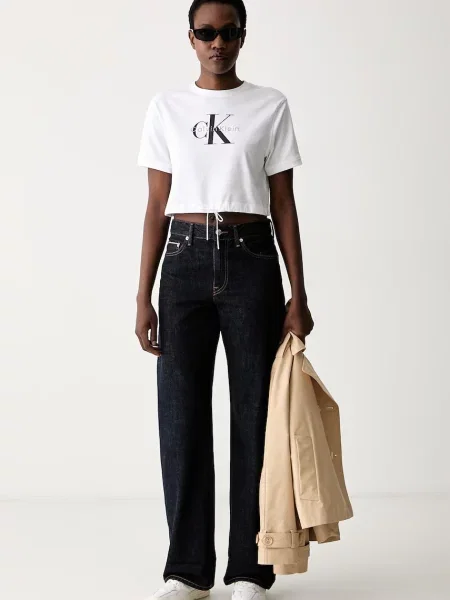 Calvin Klein Jeans tričko dámske biela