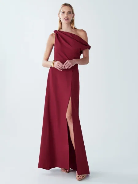 BWLDR Rochie de seară Delilah vin roșu