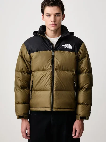 The North Face geacă cu puf pentru bărbați Retro Nuptse verde