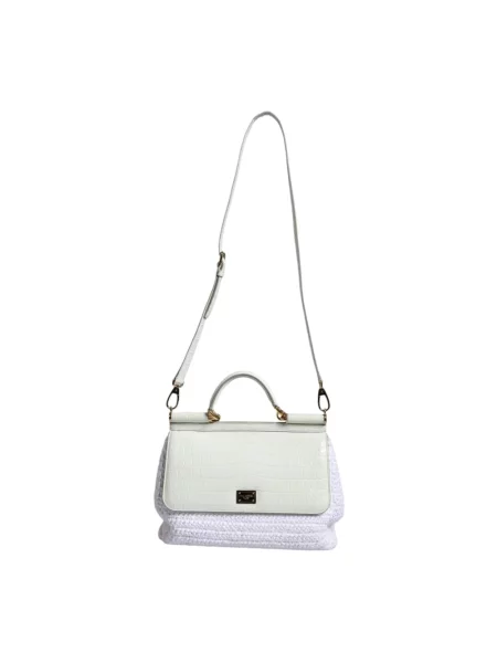 Torebka Dolce And Gabbana skórzana biała