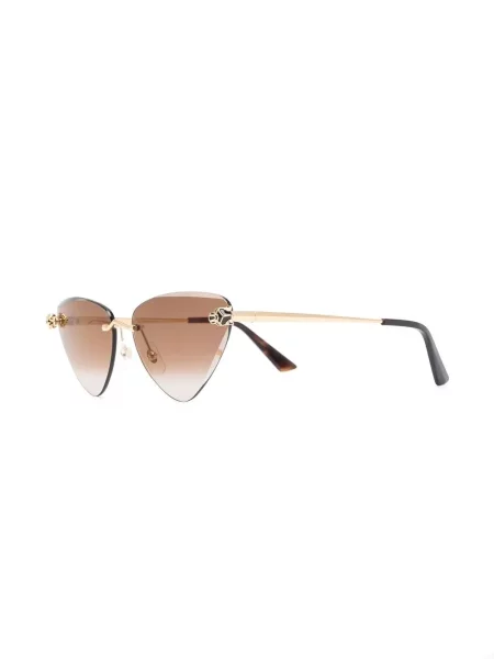 Saulės akiniai Cartier Eyewear ruda