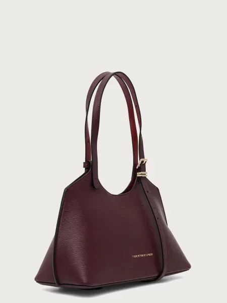TOMMY HILFIGER Geantă de umăr vin roșu