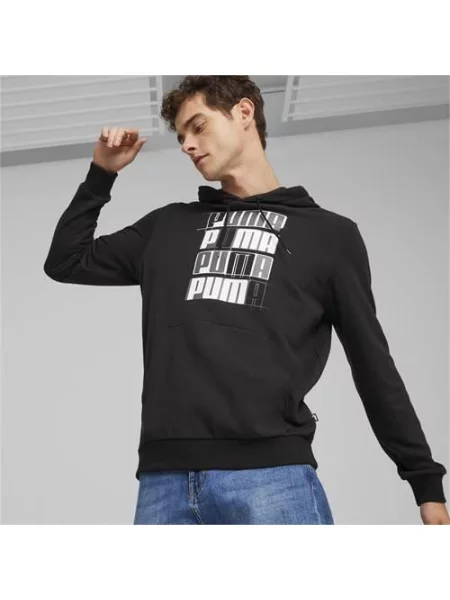 Bluza sportowa Puma Ess+ Logo Lab czarna