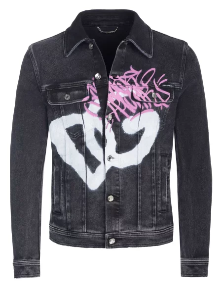 DOLCE & GABBANA Přechodná bunda Dolce & Gabbana Jacke' černá