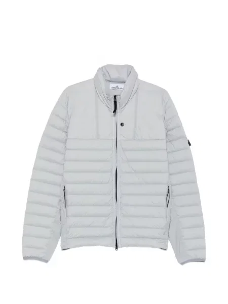 Matlasat geacă Stone Island cu strasuri gri