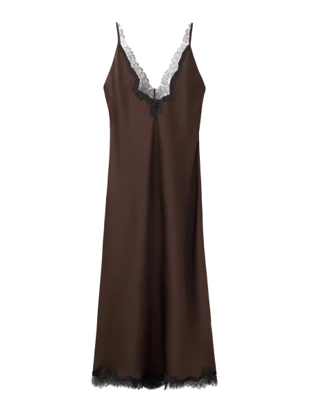 MANGO Rochie Silver maro negru