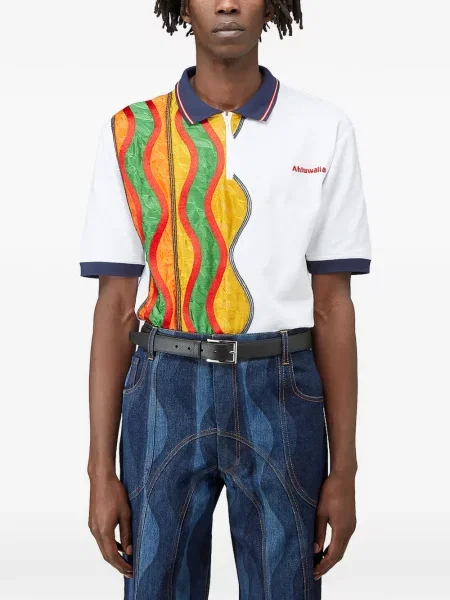 Tricou polo Ahluwalia alb