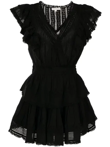 Rochie mini Loveshackfancy negru