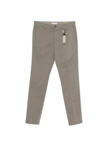 Kalhoty Manuel Ritz s autogramem hnědé