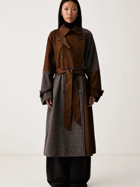 MSGM blugi wide leg pentru femei violet