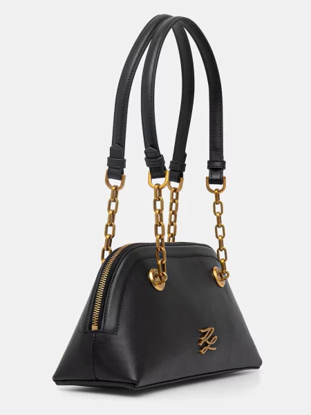 Karl Lagerfeld Torba za čez ramo SMALL K/AUTOGRAPH BOWLING črna