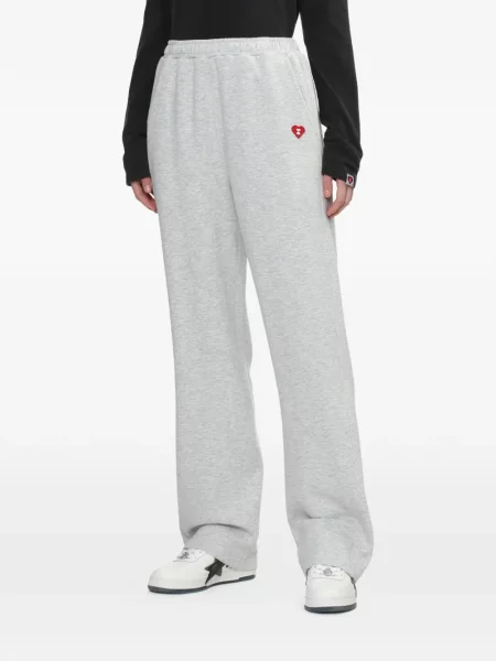 Pantaloni Apee™ By *a Bathing Ape® cu broderie gri