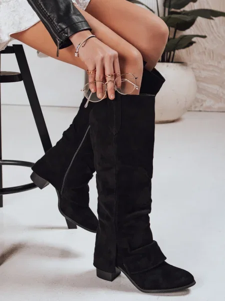 Botine Dstreet fără toc negru