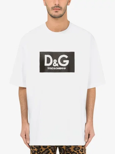 Tričko Dolce & Gabbana s potiskem bílé