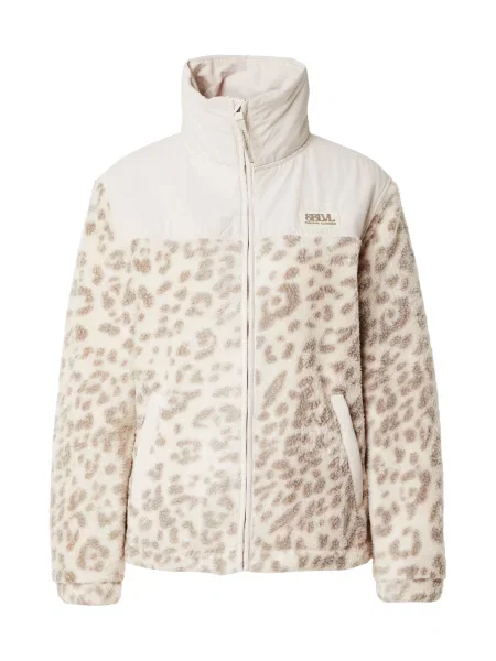 Geacă Sublevel din fleece cu model leopard bej