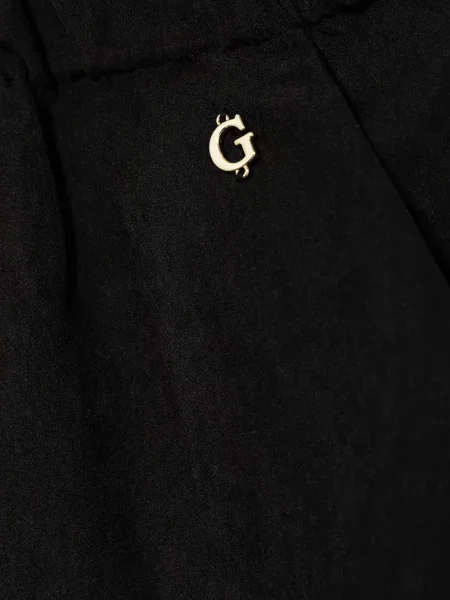 Spodnie cargo dziecięce Guess czarne
