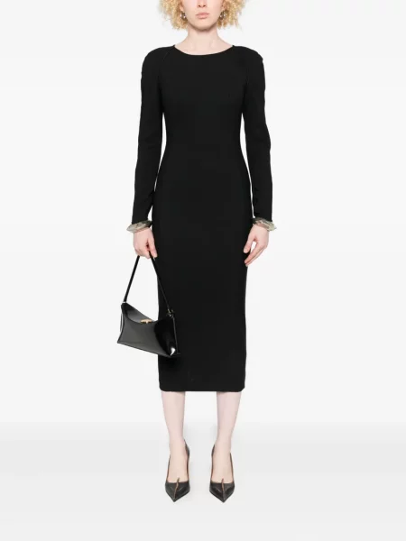 Rochie maxi Pinko lungă de costum negru