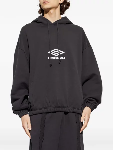 Hanorac cu glugă Umbro cu broderie negru