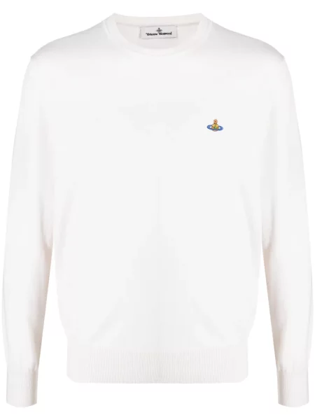 Pulover Vivienne Westwood cu broderie cu decolteu rotund
