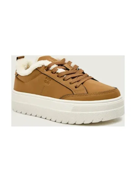 HUGO Căptușite sneakers Lyssa_Tenn_bpfr | shearling bej