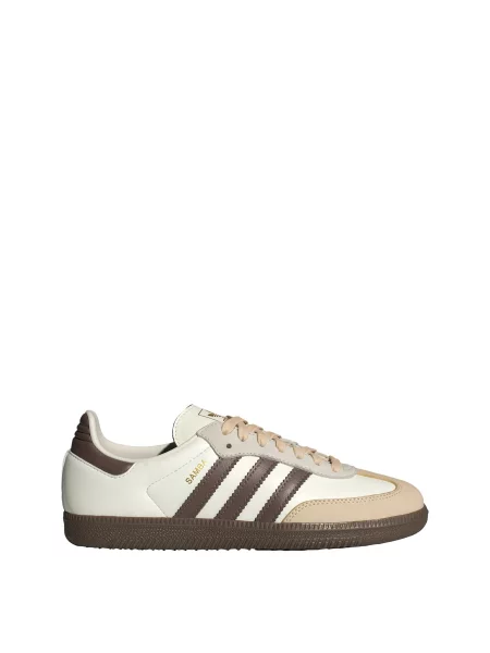 ADIDAS ORIGINALS Nízke tenisky Samba / svetlobéžová / čokoládová / biela béžová