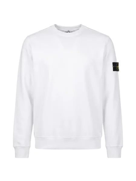 Hanorac Stone Island cu strasuri alb