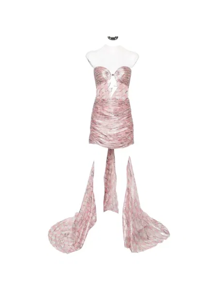 Rochie mini Maria Lucia Hohan cu volane roz