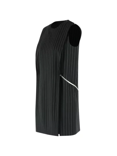 Rochie mini Sportmax cu dungi de costum negru