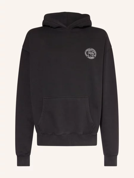 Pegador Oversized Mikina S Kapucí Haarlem černá / šedá bílá
