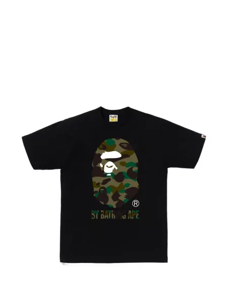 Tricou A Bathing Ape® cu imagine cu model camuflaj negru