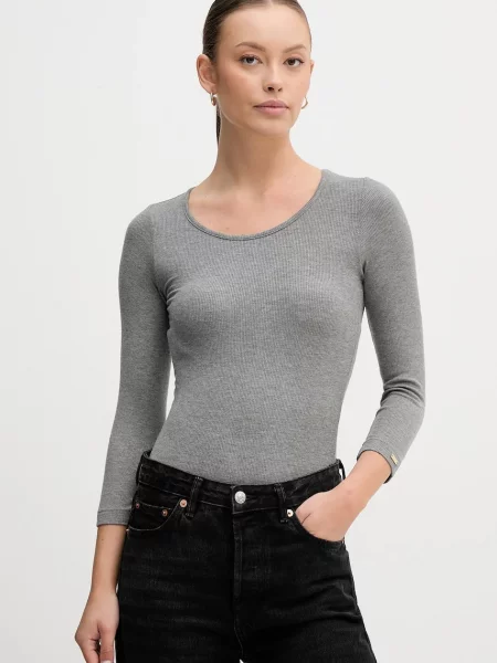 Боди United Colors of Benetton сиво