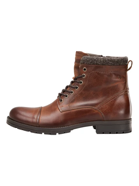 JACK & JONES Suvarstomieji batai Marly kaštoninė