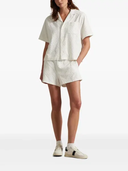 Tricou Polo Ralph Lauren din piele cu broderie în carouri maro