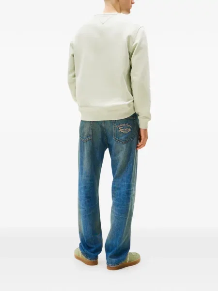 Hanorac Tommy Jeans cu autograf verde